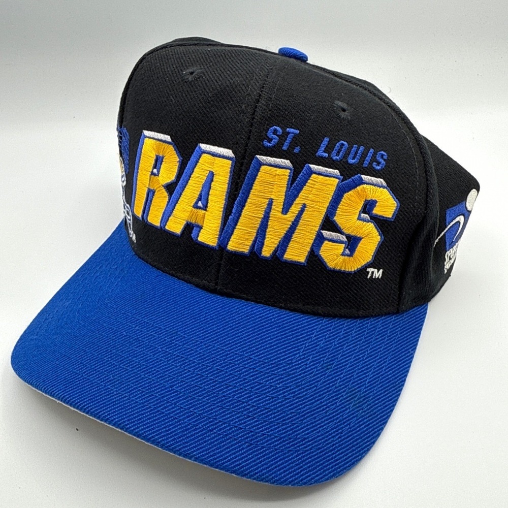 Vintage St. Louis Rams Sports Specialties Laser Shadow Snapback Hat